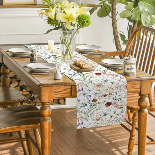 FlowerFinesse Linen Table Cover